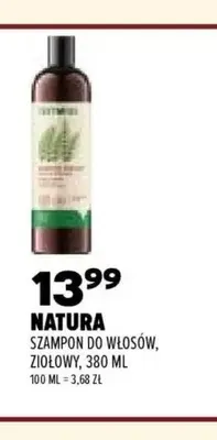 Szampon do włosów ziołowy Natura promocja w Drogerie Natura
