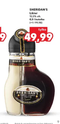 Likier Sheridan's promocja w Kaufland