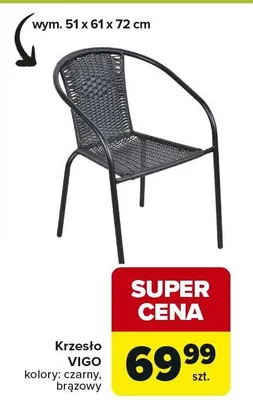 Krzesło Vigo, różne kolory promocja w Carrefour