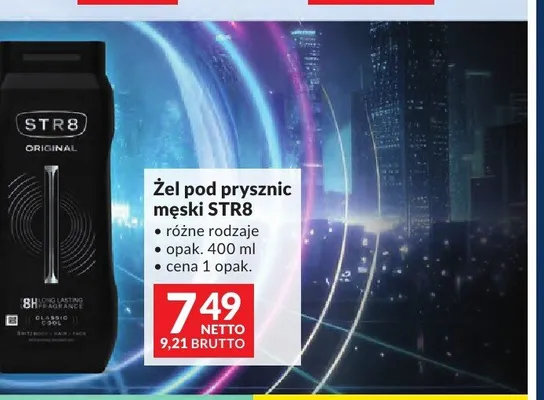 Żel pod prysznic męski STR8 promocja w Makro