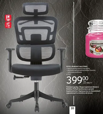 Fotel biurowy MULTIPRO promocja w Selgros