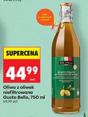 Oliwa z oliwek niefiltrowana promocja w Biedronka