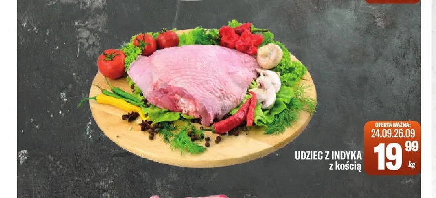 Udziec z indyka z kością promocja w Tomi Markt