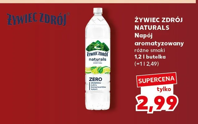 Napój aromatyzowany Żywiec Zdrój Naturals promocja w Kaufland