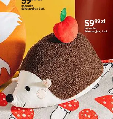 Poduszka dekoracyjna jeżyk Hello Autumn promocja w Empik