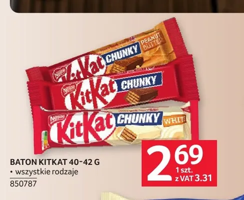 Baton KitKat promocja w Selgros