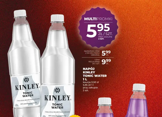 Napój Kinley Tonic Water promocja w Duży Ben