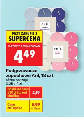 Podgrzewacze zapachowe różne rodzaje promocja w Biedronka