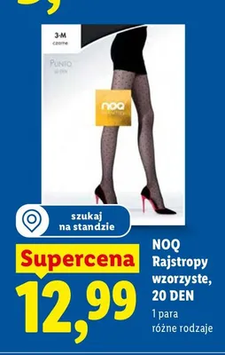 Rajstopy wzorzyste 20 DEN promocja w Lidl