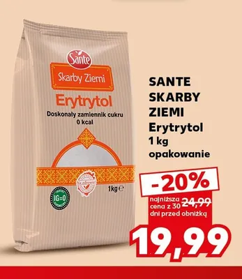 Erytrytol Skarby Ziemi Sante promocja w Kaufland