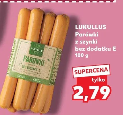 Parówki z szynki bez dodatku E promocja w Kaufland