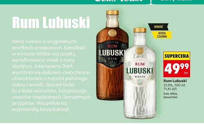Rum Lubuski White promocja w Biedronka