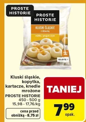 Kluski śląskie z dziurką promocja w Carrefour