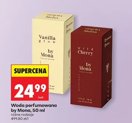 Woda perfumowana by Mona Vanilla glow promocja w Biedronka