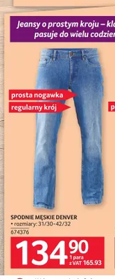 Spodnie męskie Denver promocja w Selgros
