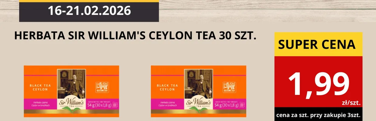 Herbata Ceylon Tea promocja w Supeco
