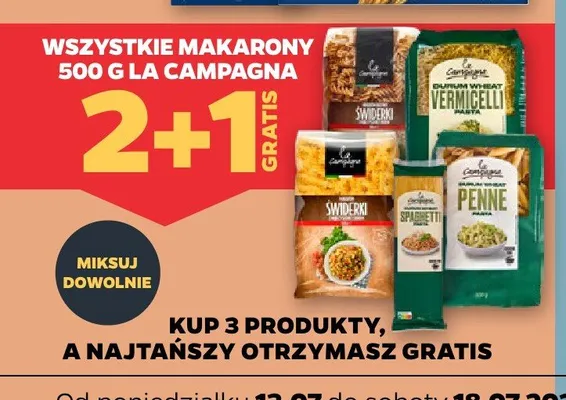 Makaron penne La Campagna promocja w Netto