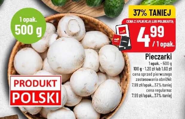 Pieczarki promocja w POLOmarket