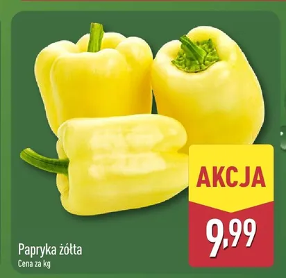 Papryka żółta promocja w Aldi