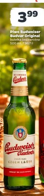 Piwo Budweiser Budvar Original butelka bezzwrotna promocja w Netto