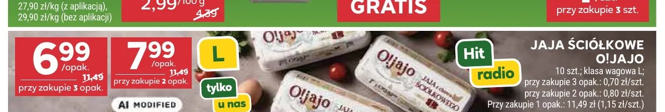 Jaja ściółkowe O!jajo 10 szt promocja w Stokrotka