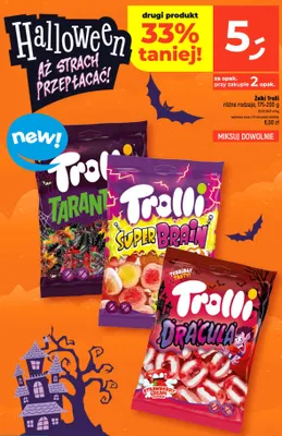 Żelki Trolli Super Brain promocja w Dealz