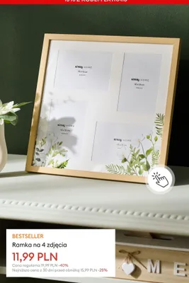 Ramka na 4 zdjęcia Sinsay Home promocja w Sinsay