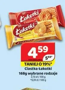 Ciastka Łakotki maślane San promocja w Delfin