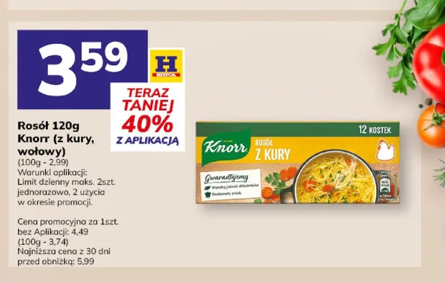 Rosół z kury Knorr promocja w Hitpol