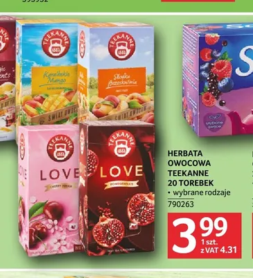 Herbata owocowa Teekanne promocja w Selgros