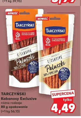 Kabanosy Exclusive Tarczyński promocja w Kaufland