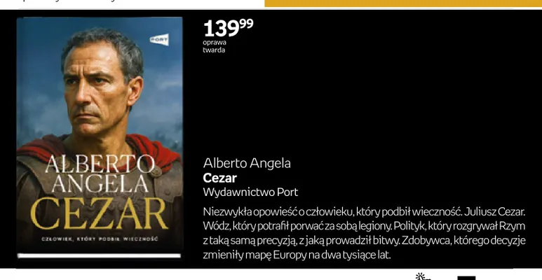 Książka Cezar Alberto Angela promocja w Empik