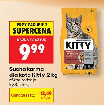 Karma sucha dla kota różne rodzaje promocja w Biedronka
