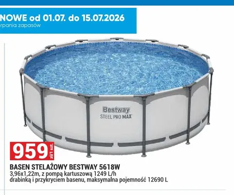 Basen stelażowy Bestway 5618W promocja w Merkury Market