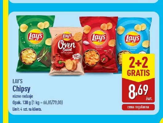 Chipsy Lay's Papryka promocja w Aldi