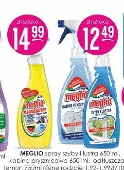 Spray do kabin prysznicowych Meglio promocja w Drogerie Jasmin
