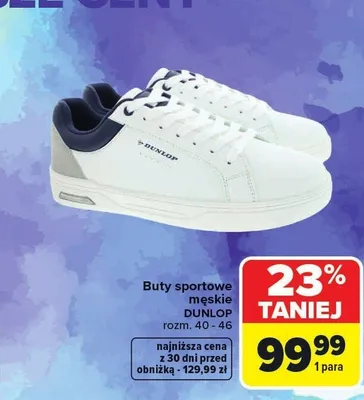 Buty sportowe męskie DUNLOP rozm. 40 - 46 promocja w Carrefour