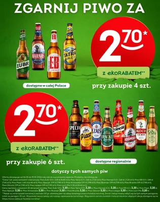 Piwo Jasne Pełne promocja w Żabka