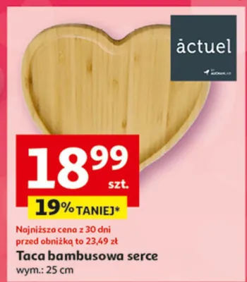 Taca bambusowa serce promocja w Auchan