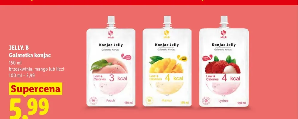 Galaretka konjac Jelly. B liczi promocja w Lidl