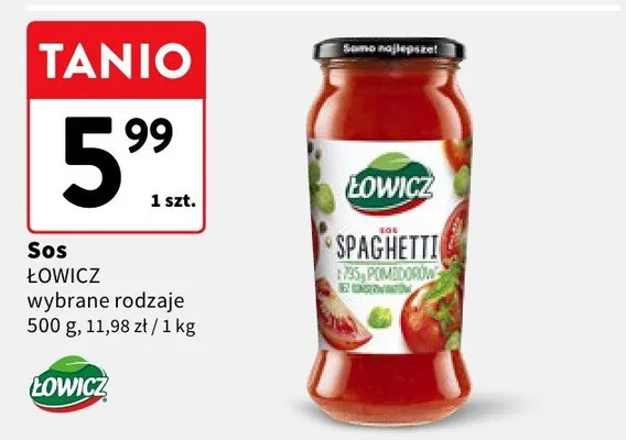 Sos spaghetti z pomidorami promocja w Intermarche