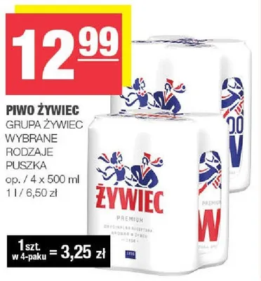 Piwo Żywiec promocja w SPAR