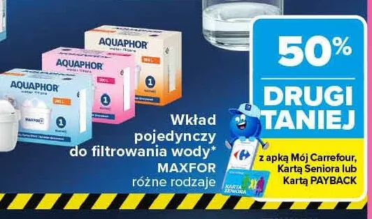 Wkład pojedynczy do filtrowania wody Maxfor Aquaphor promocja w Carrefour