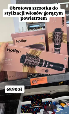Szczotka obrotowa do stylizacji włosów gorącym powietrzem promocja w Biedronka