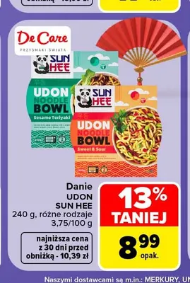 Danie Udon Sesame Teriyaki Sun Hee promocja w Carrefour