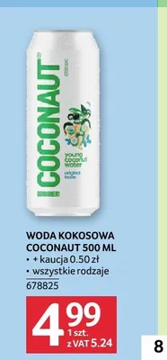 Woda kokosowa Coconaut promocja w Selgros
