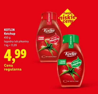 Ketchup pikantny Kotlin promocja w Lidl