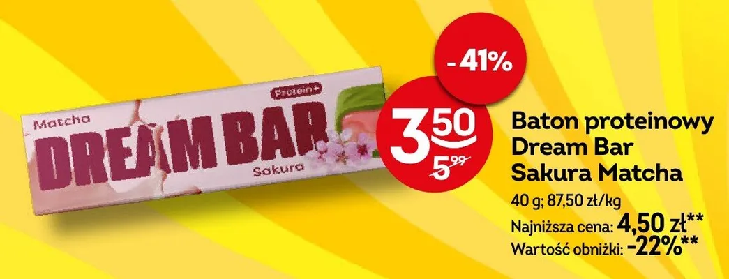 Baton proteinowy Sakura Matcha promocja w Żabka