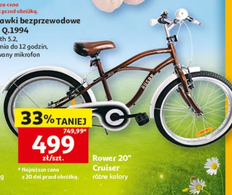 Rower 20" Cruiser promocja w Auchan