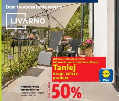 Wybrane artykuły ogrodowe Livarno promocja w Lidl